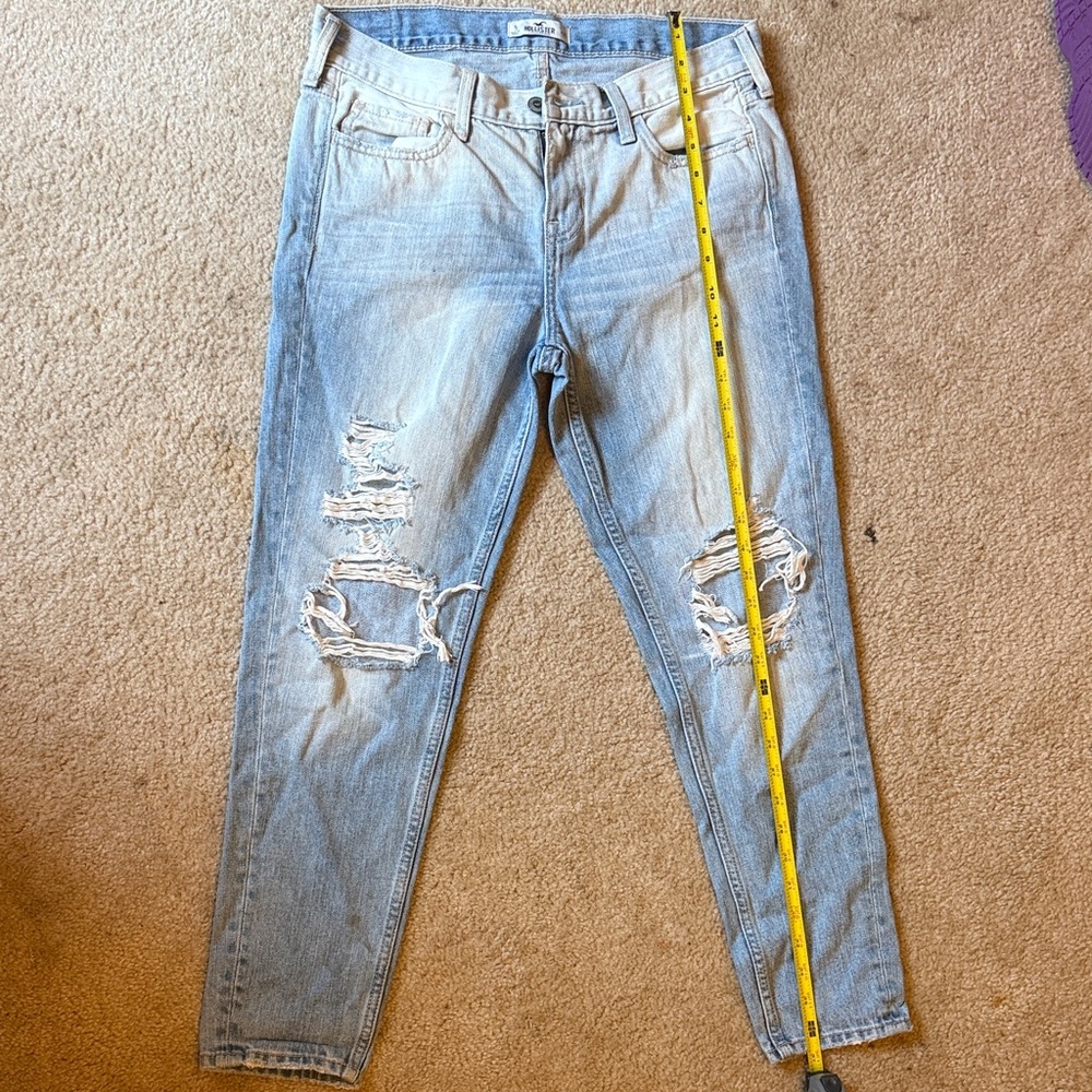Hollister Faded Light Blue Slim Straight Jeans